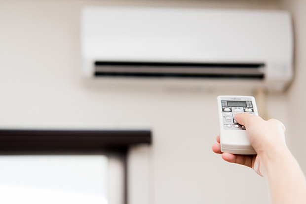 エアコンで涼しく